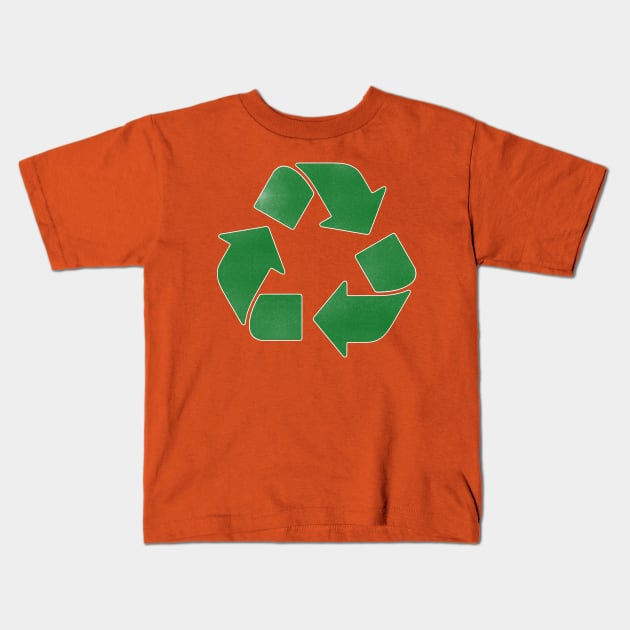 recycle distressed Kids T-Shirt by mystudiocreate